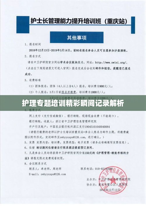 护理专题培训精彩瞬间记录解析